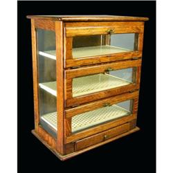 Oak Barber Shop Sterilizer Cabinet