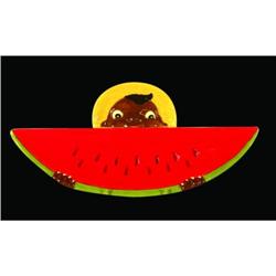 Black Americana Ceramic Dish