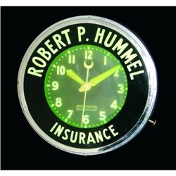 Robert P. Hummel Ins. Glo-dial Clock
