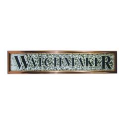 Watchmaker Reverse Glass Sign