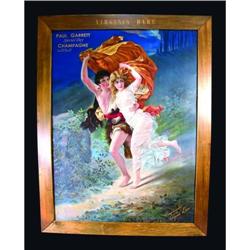 Paul Garrett Champagne Tin Sign