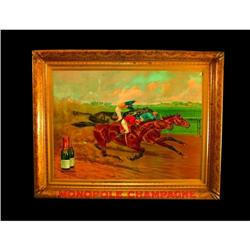 1909 Monopole Champagne Tin Sign