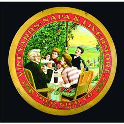 Theo. Gier Co. Vineyards Tin Sign