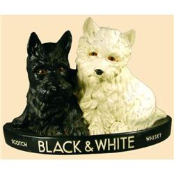 Black and White Scotch Whiskey Display