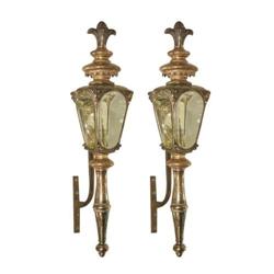 Pair of Gas Carriage Lanterns