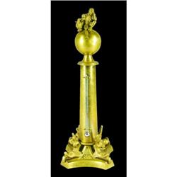 Brass Thermometer, Dolphin, Man, Eagle