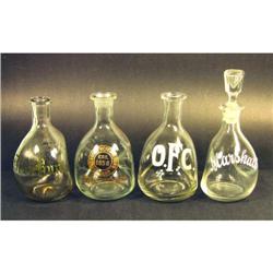 Four Whiskey Pinch Bottles