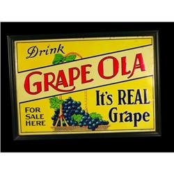 Grape Ola Embossed Tin Sign