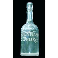 Pennant Whiskey Enameled Label Bottle