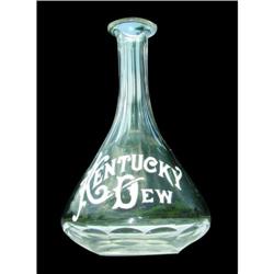 Kentucky Dew Enameled Label Bottle