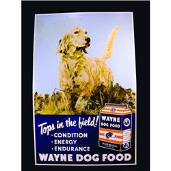 Wayne Dog Food Porcelain Sign