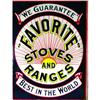 Image 1 : Favorite Stoves Ranges porcelain sign