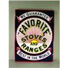 Image 2 : Favorite Stoves Ranges porcelain sign