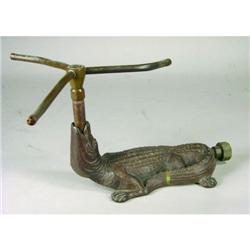 Cast Iron Alligator Lawn Sprinkler