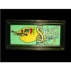 Reverse Glass Sign for a Sign Maker