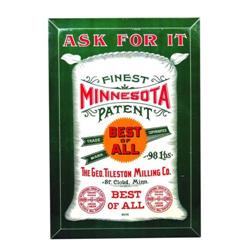 Minnesota Flour Beveled Tin Sign
