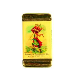 Advance Thresher Celluloid Match Safe