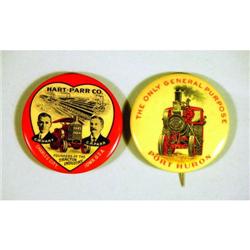 Two Celluloid Pinbacks