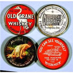 Four Paper Insert Pocket Mirrors