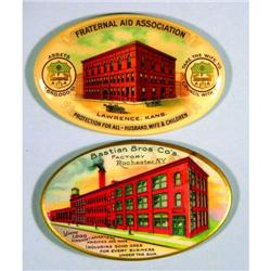 Two Celluloid Pocket Mirrors