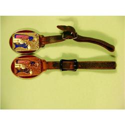 Two Enameled De Laval Watch Fobs