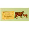 De Laval Die Cut Tin Cow and Calf