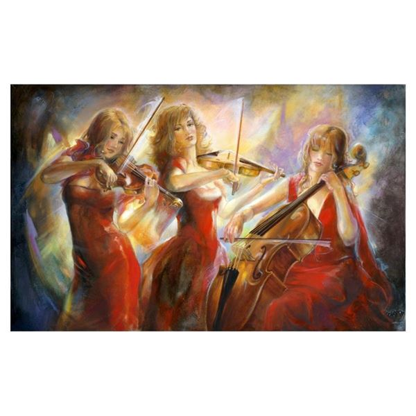 Lena Sotskova, "Concert" Hand Signed, Artist Embellished Limited Edition Giclee