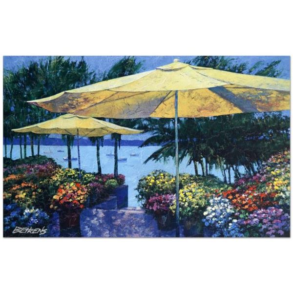 Howard Behrens (1933-2014), "Flowers by the Sea" Limited Edition Hand Embellishe