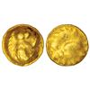 Image 1 : Medieval India: Chalukyas of Badami or feudatories, unattributed and uninscribed gold fanam, 0.40g.