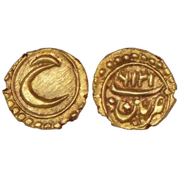 Independent Kingdoms: Mysore, Tipu Sultan (1782-1799 AD), gold fanam, Pattan mint, AM 1226, 0.38g.