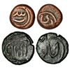 Image 1 : Independent Kingdoms:Nawab of Arcot, 2 copper cash coins attributed to reign of Muhammad Ali Walajah