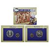 Image 1 : Republic India: 2005, 75th Years of Dandi March, UNC set of 2 coins, 100 & 5 rupees, Mumbai mint.