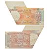 Image 1 : Paper Money: 10 rupees, misprint, Shalimar Garden series, signed by C. Rangarajan