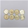 Image 1 : Large Lots: A group of 8 British India silver rupee, includes date 1913, 1914, 1916, 1918, 1919 and 