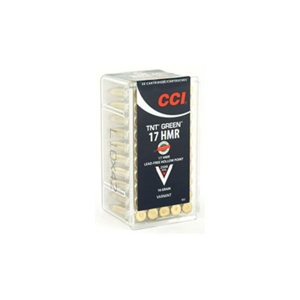CCI 17HMR 16GR TNT GREEN - 50 Rds