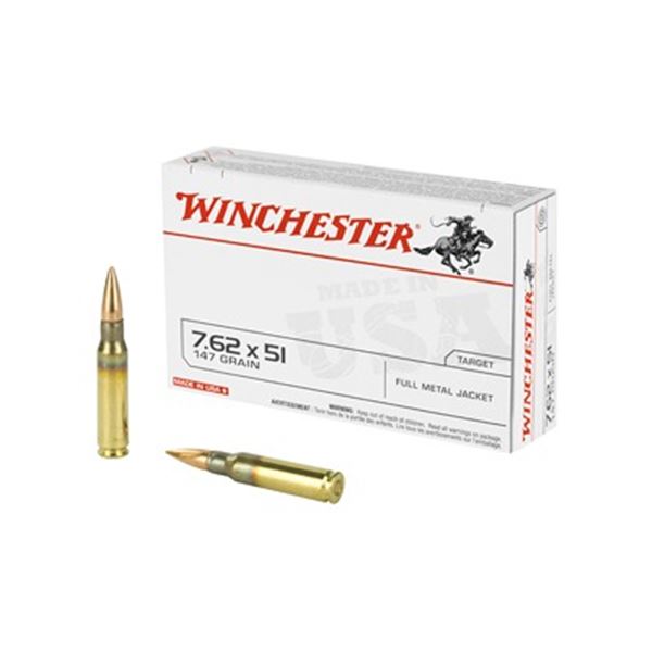 WIN USA 762X51 147GR FMJ - 20 Rds