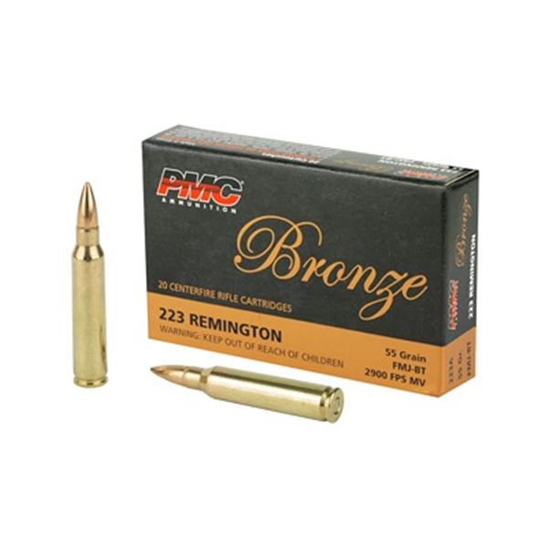 PMC BRNZ 223REM 55GR FMJ - 20 Rds