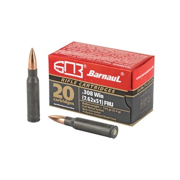 BARNAUL 308WIN 145GR FMJ - 60 Rds