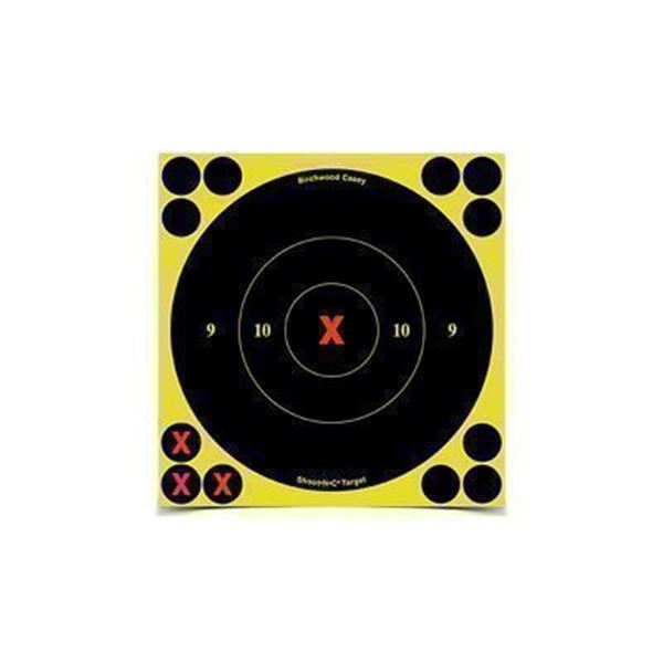 B/C SHT-N-C RND BULLSEYE TGT 100-6"