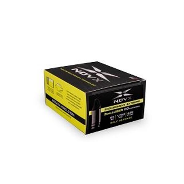 NOVX AMMO 9MM LUGER 65GR ENGAGE EXTREME - 20 Rds