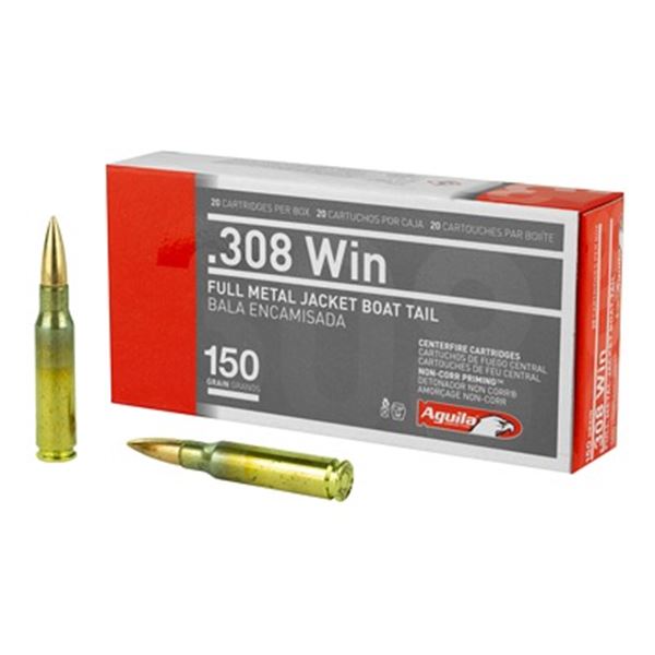 AGUILA 308WIN 150GR FMJBT - 20 RDS