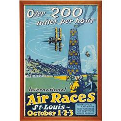 Vintage St. Louis International Air Races Poster