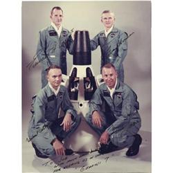 Gemini 7 Signed Color Photo Crew & Back-Up Crew