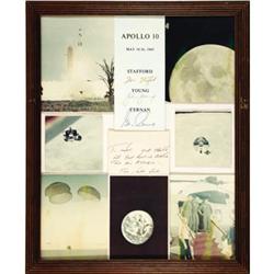 Apollo 10 Signed Color Photograph Montage