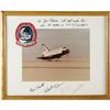 Image 1 : Columbia Spacelab Lg Signed Color Landing Photo