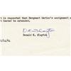 Image 2 : Donald K. Slayton Typed Memorandum Signed