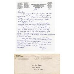 Jack Swigert Autograph Letter Signed "Jack"