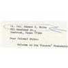 Image 3 : Edward H. White II Autograph Note Signed "Ed"
