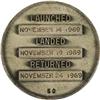 Image 2 : Apollo 12 Flown Robbins Sterl. Silver Medallion