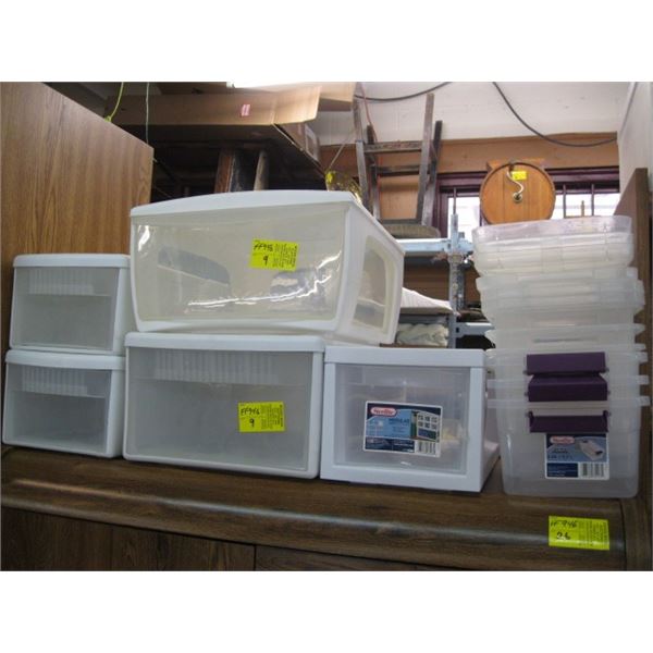 LIDDED PLASTIC CONTAINERS